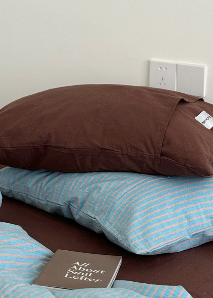 James Striped Bedding Set - Purple
