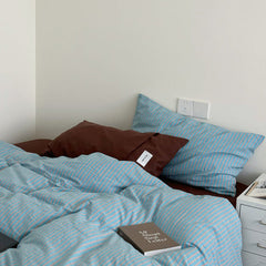 James Striped Bedding Set - Blue