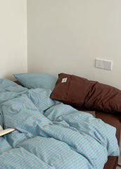 James Striped Bedding Set - Blue