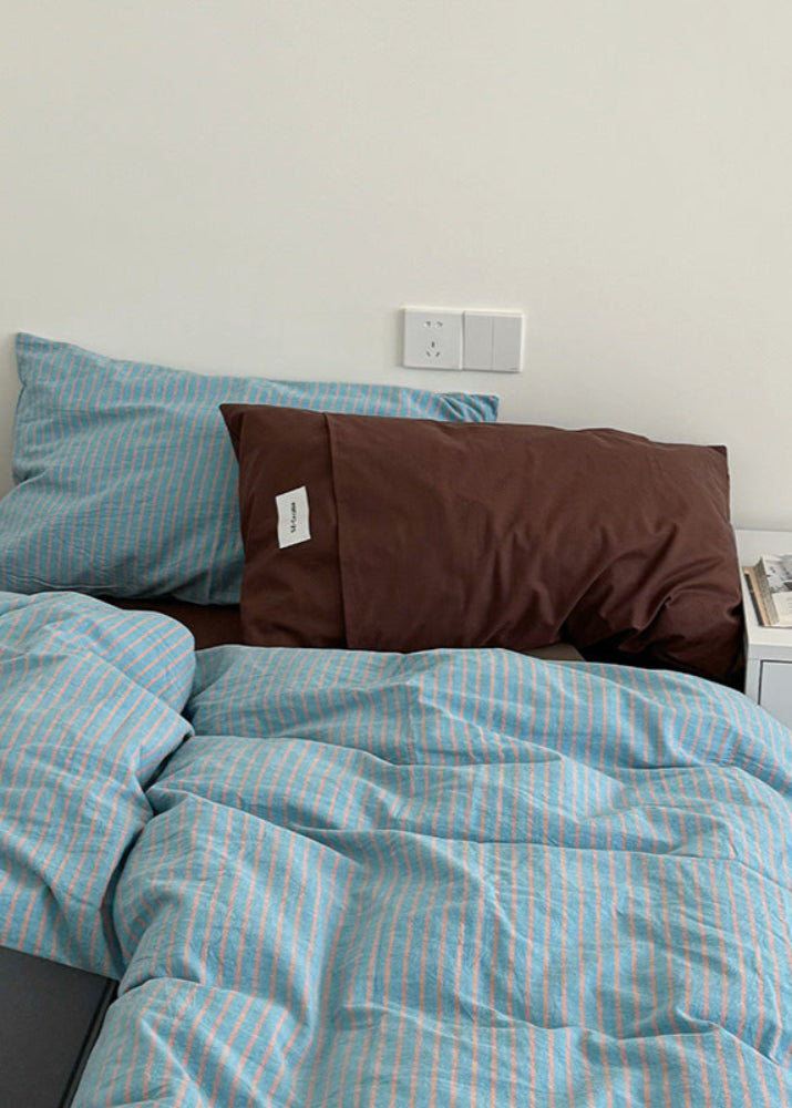 James Striped Bedding Set - Purple