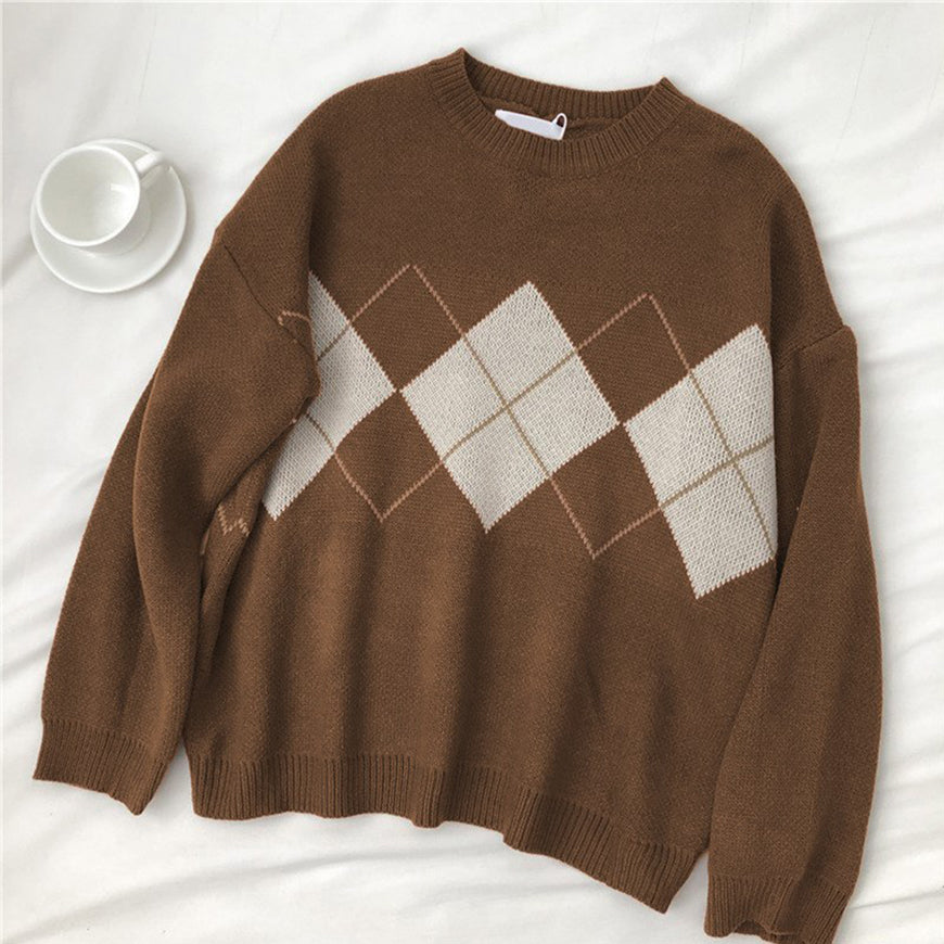 Argyle Japanese Sweater