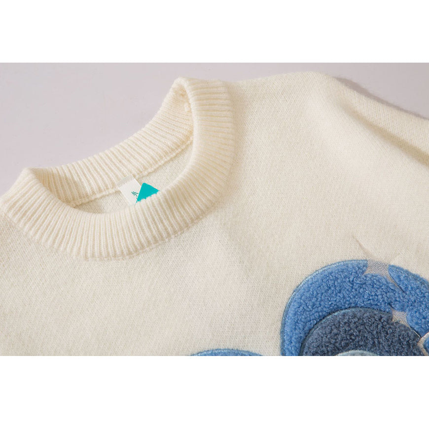 Heart Embroidery Knit Sweater