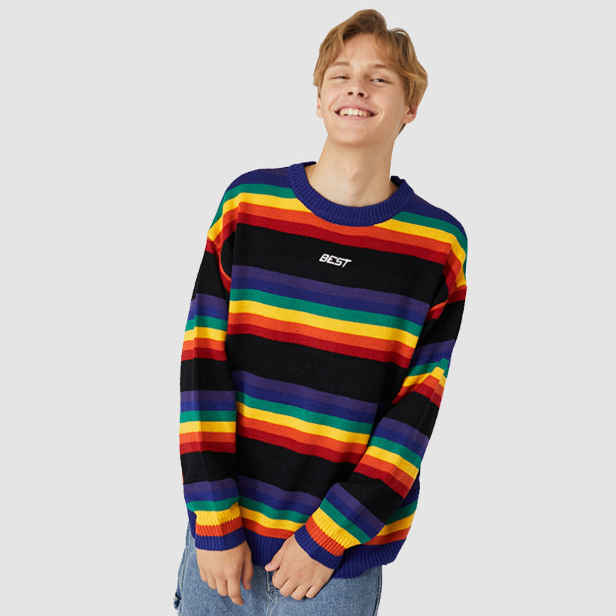 Bester Regenbogenpullover