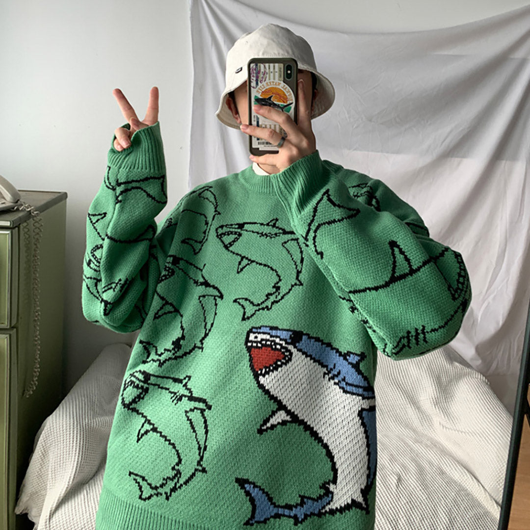 Fantasy Shark Strickpullover