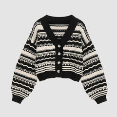 Stripe Cardigan Sweater