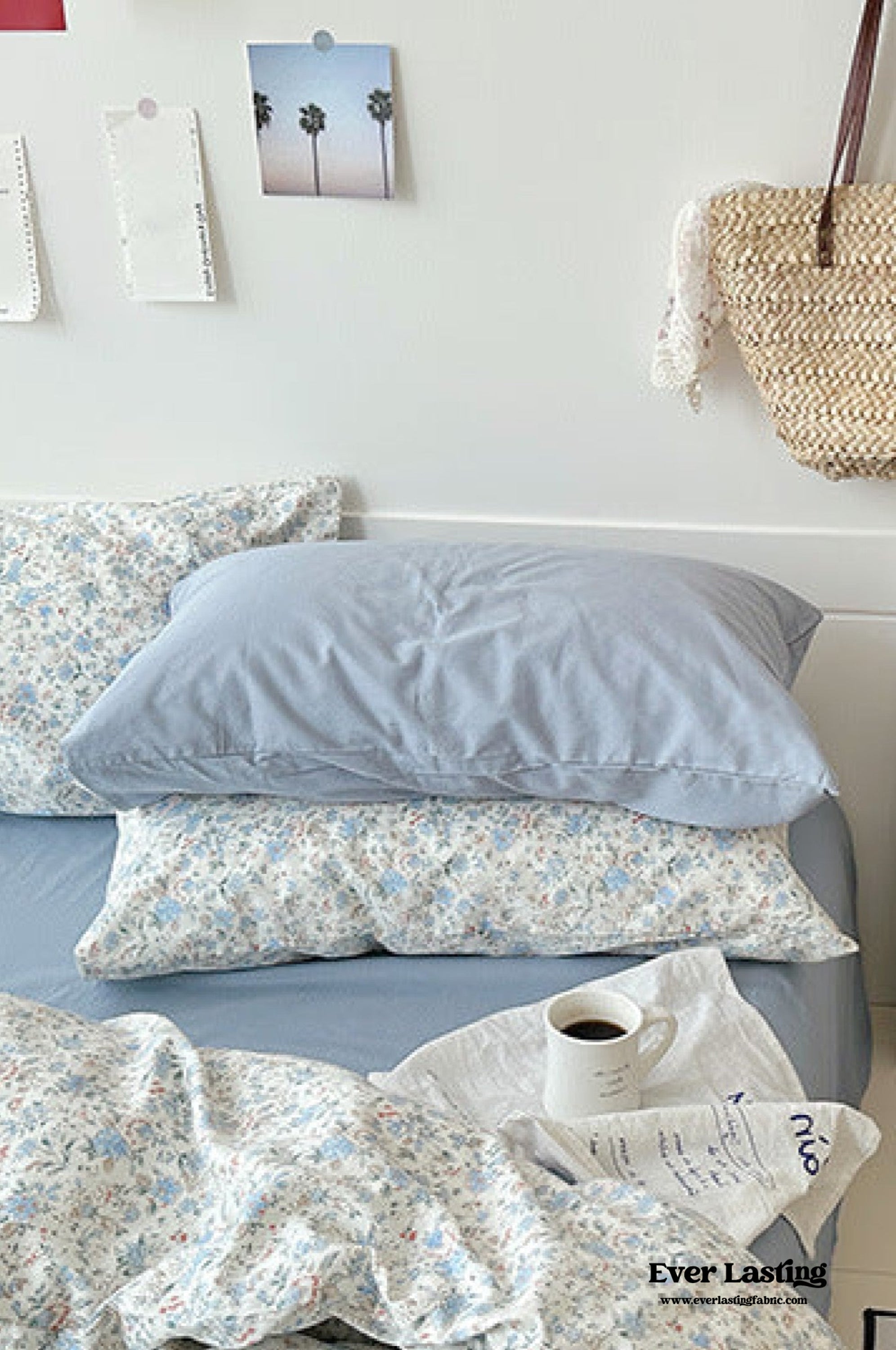 Sweet Floral Bedding Set - Cream