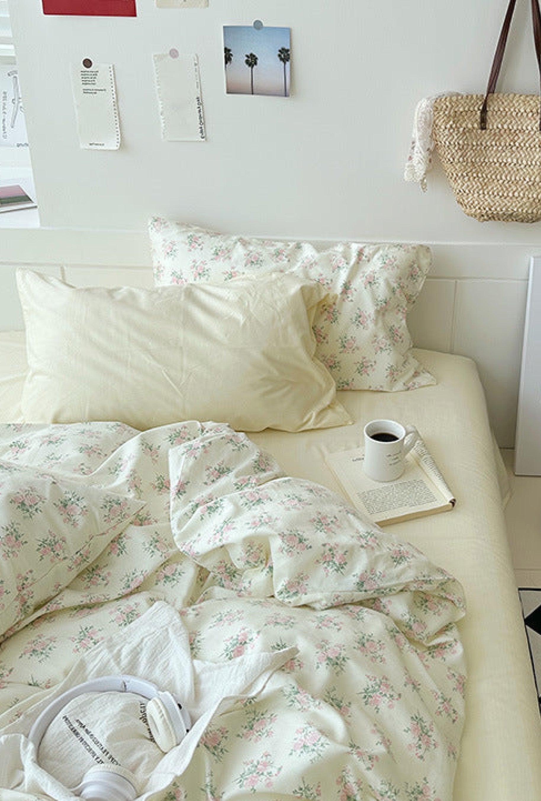 Sweet Floral Bedding Set - Pink