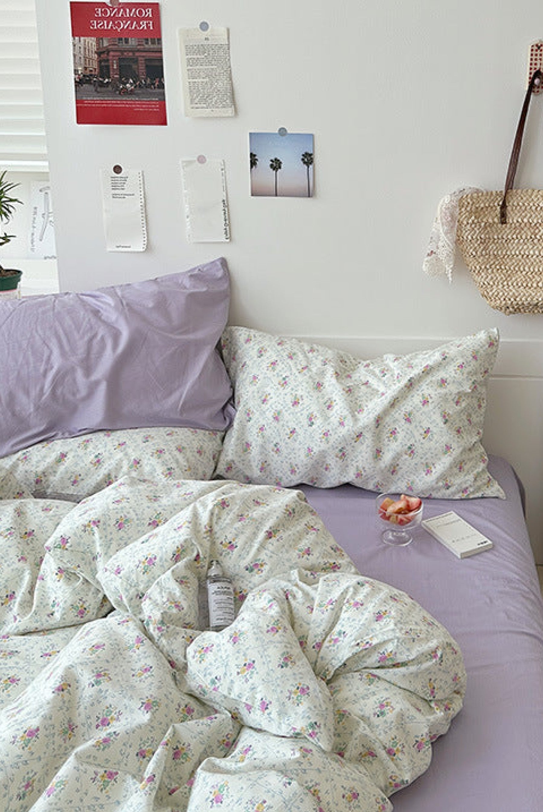 Sweet Floral Bedding Set - Pink