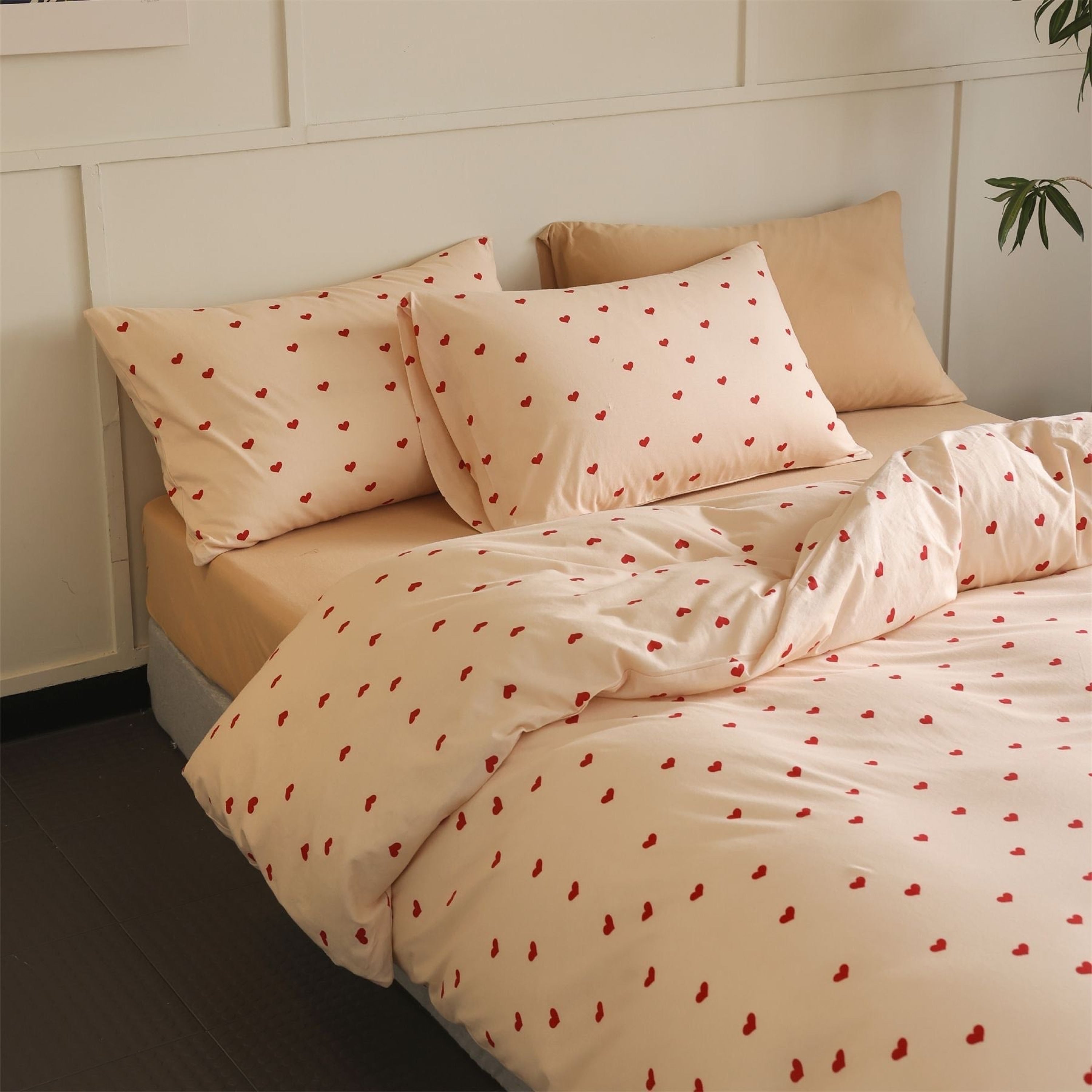 Sweet Heart Bedding Set - Pink