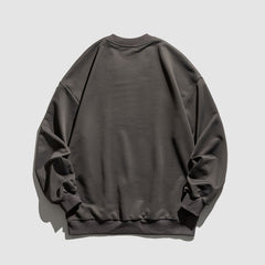 Sudadera con ilustración de puesta de sol