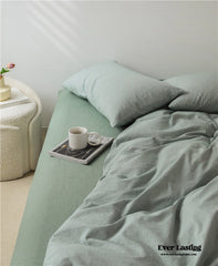 Thin Stripe Bedding Set - Green