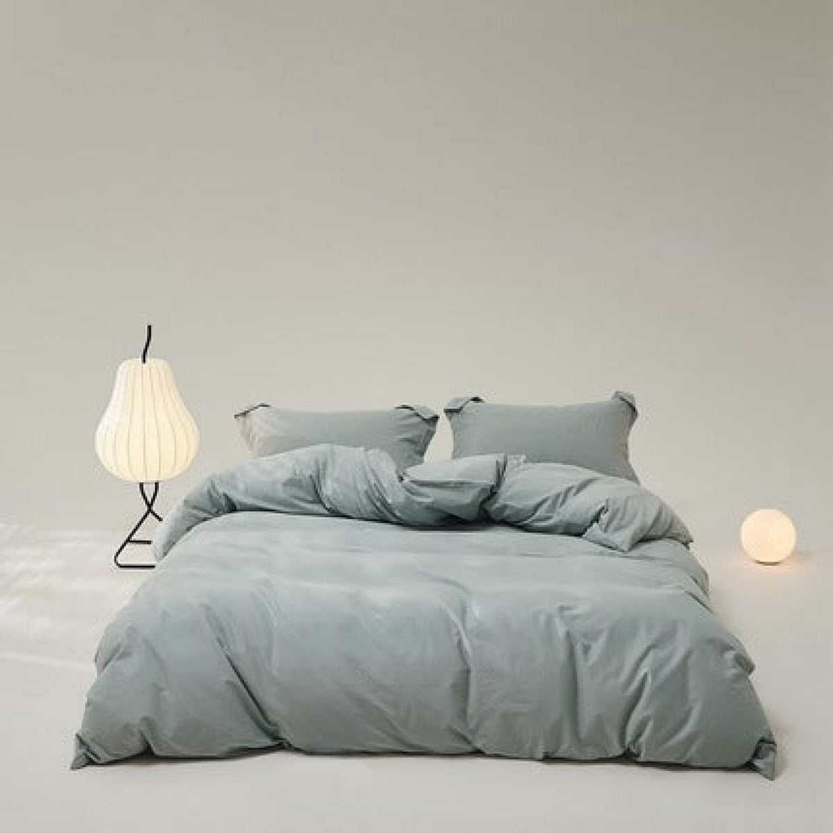 Velvære Luxe Solid Color Cotton Bedding Set - Teal