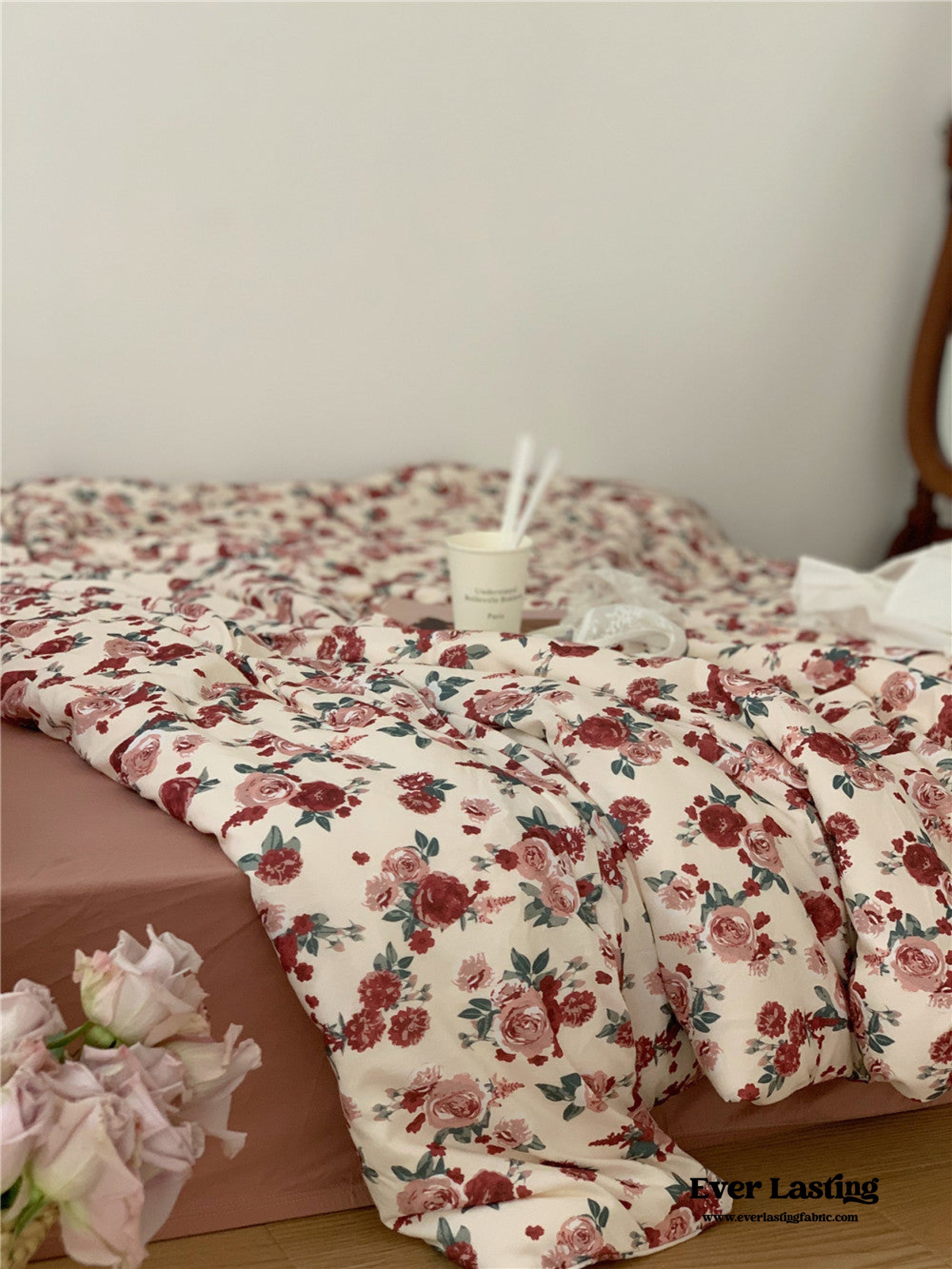 Vintage Floral Jersey Knit Bedding Bundle
