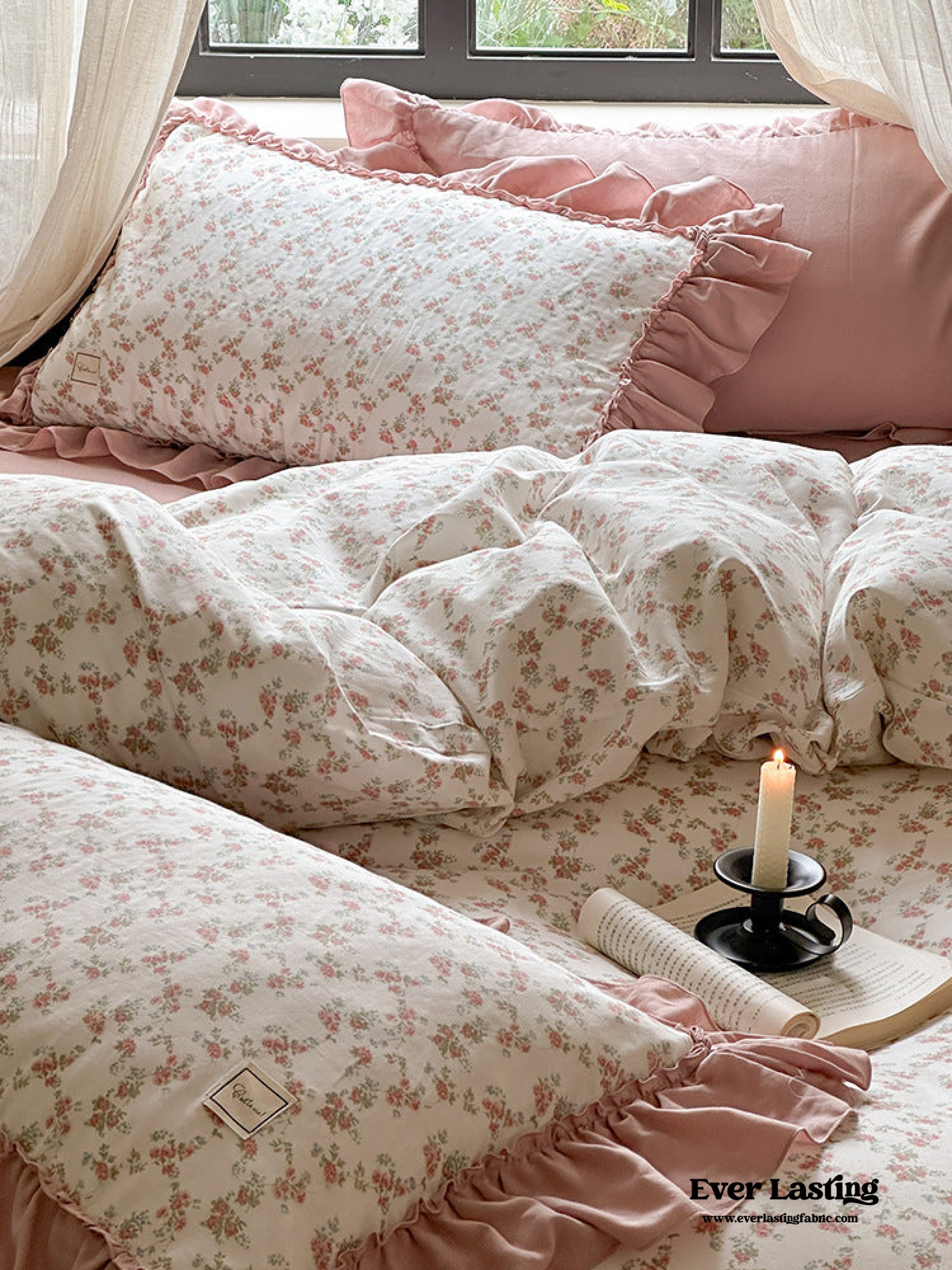 Vivienne Floral Double Gauze Bedding Bundle