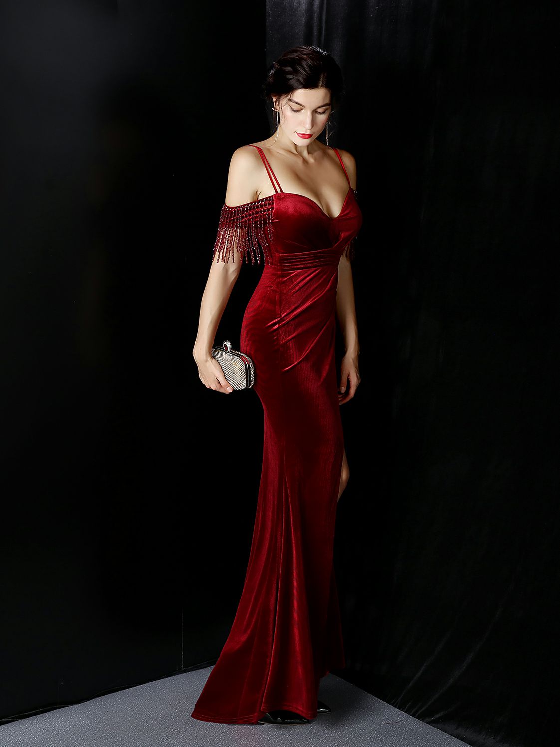 High end elegant banquet evening dress