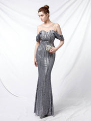 Sequin long party evening dress