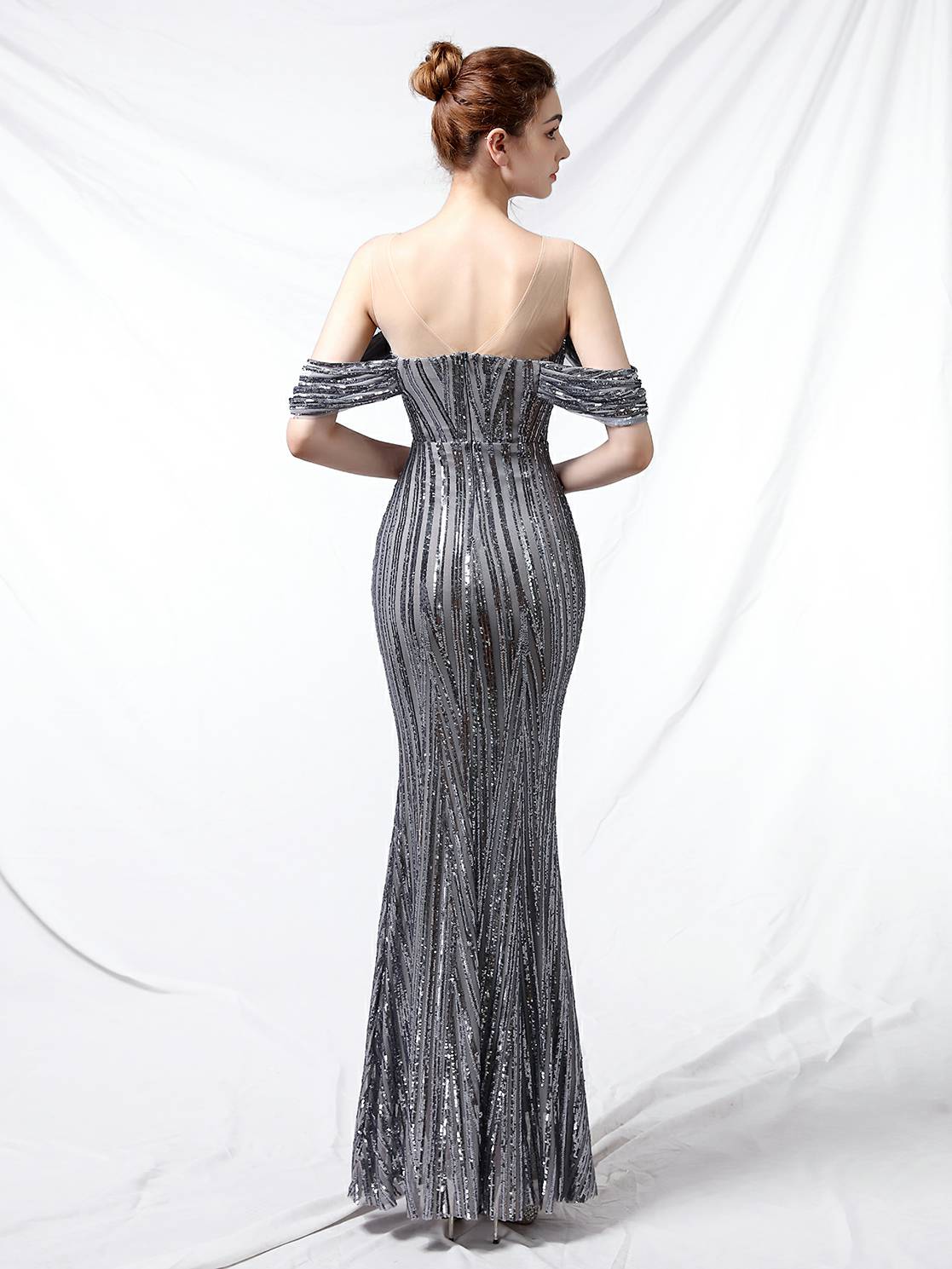 Sequin long party evening dress