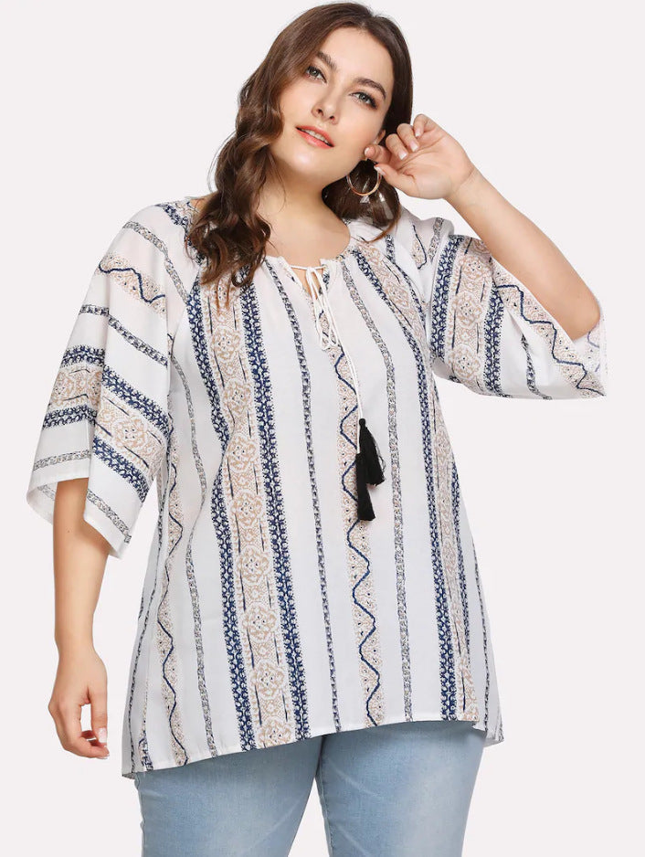 Cotton And Linen Retro Loose And Thin Top