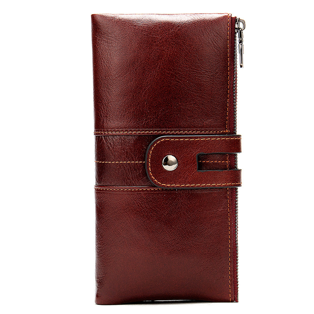 Rfid wallet female long multi-card trendy ladies leather wallet