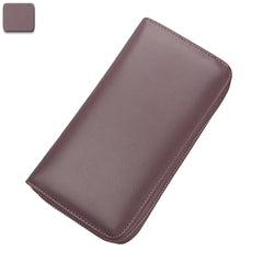 Anti RFID organ long leather wallet