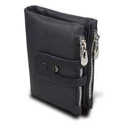 Leather  Anti-theft Brush RFID  Men's Casual Wallet