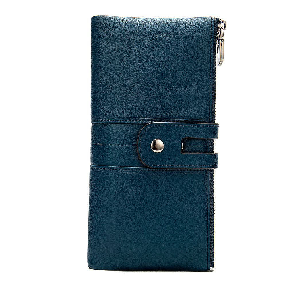 Rfid wallet female long multi-card trendy ladies leather wallet