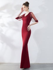 slim fishtail dress evening dress