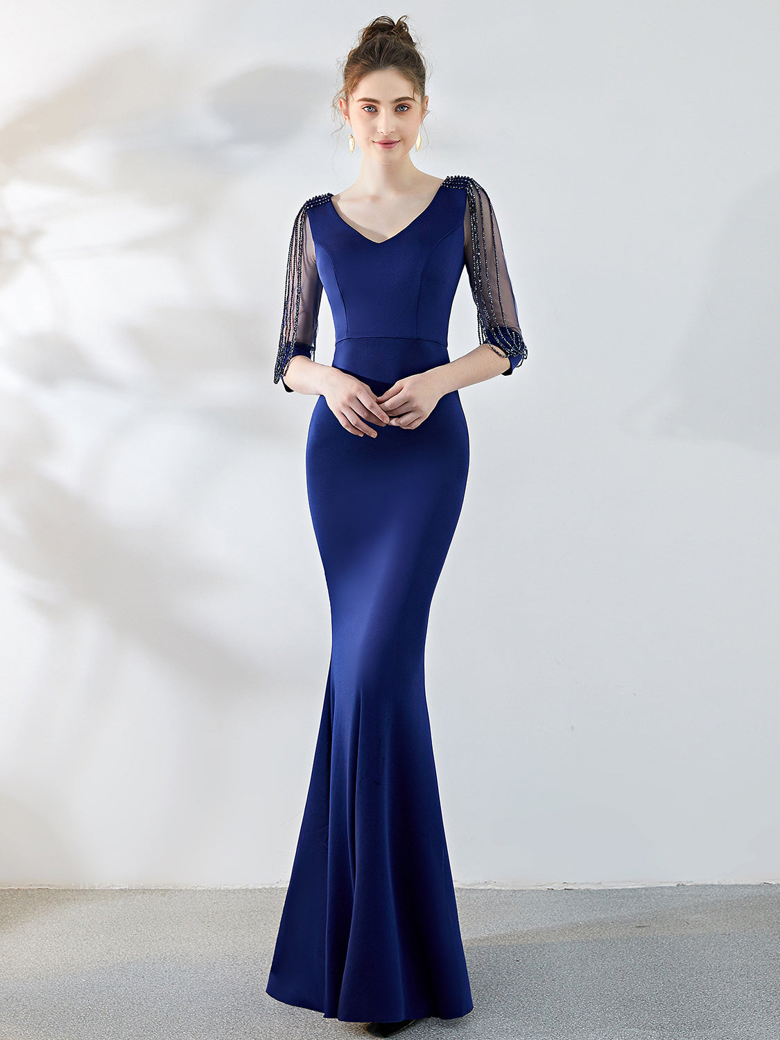 slim fishtail dress evening dress