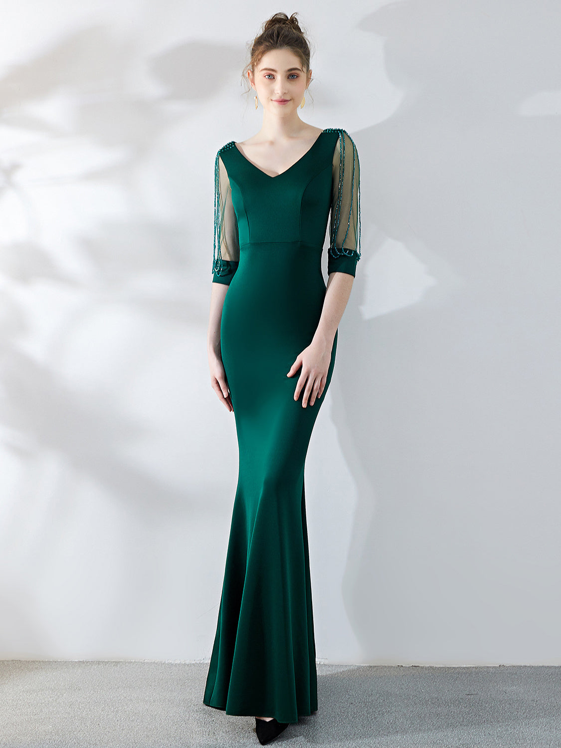 slim fishtail dress evening dress