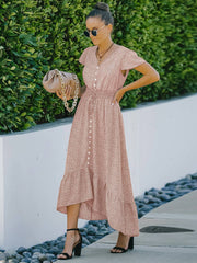 Ruffled Chiffon Dress