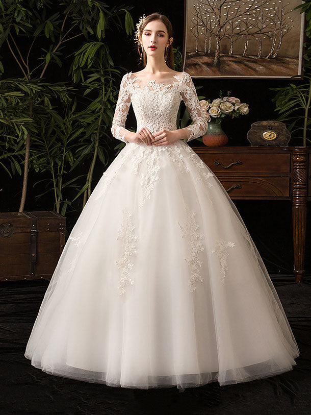 Princess Dream Französisches Meister-Brautkleid in Übergröße 