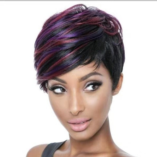 Straight short hair color wig