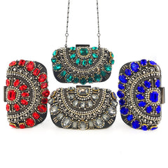 Hand Holding Bead Embroidery Heavy Diamond-Studded Clutch Bag Bag2109