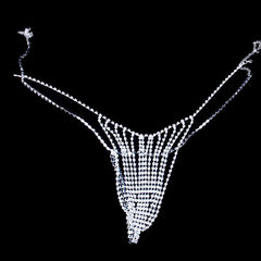 Conjunto de bikini con diamantes de imitación