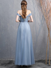 Blue Fairy Evening Dress Bridesmaid Dress