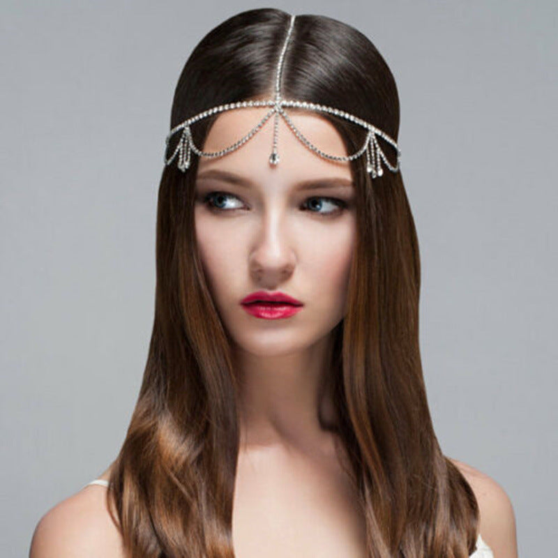 New Tassel Hair Chain Catwalk Between Forehead Bridal Headdress XG2169