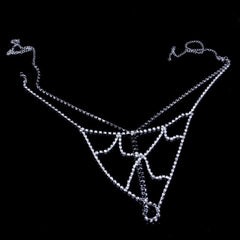 Mesh hollow bikini body chain set Silver XG2127(Suitable for all sizes)