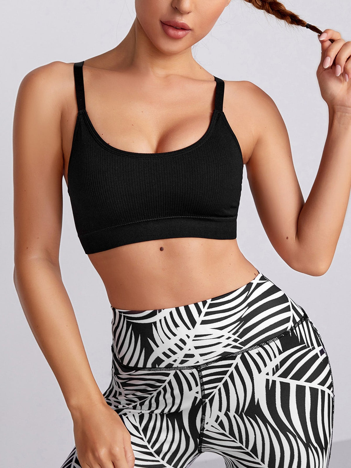 Medium Support Seamless Backless Sports Bra