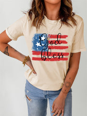 Gott segne die amerikanische Flagge T-Shirt 