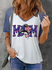 American Mom Patriotic Short Sleeve T-shirt