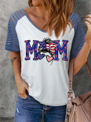 American Mom Patriotic Short Sleeve T-shirt
