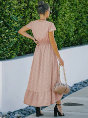 Ruffled Chiffon Dress