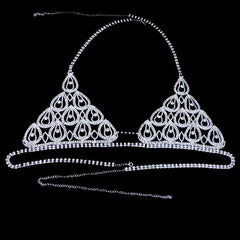 Strass-Schmuck-Körperketten-BH-Höschen-Set XG2191 (für alle Größen geeignet)