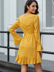 Vestido casual amarillo 