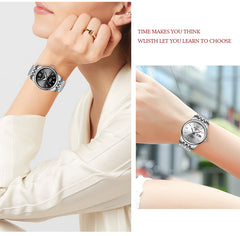 Girl Watch with Steel Strap Women Wathc