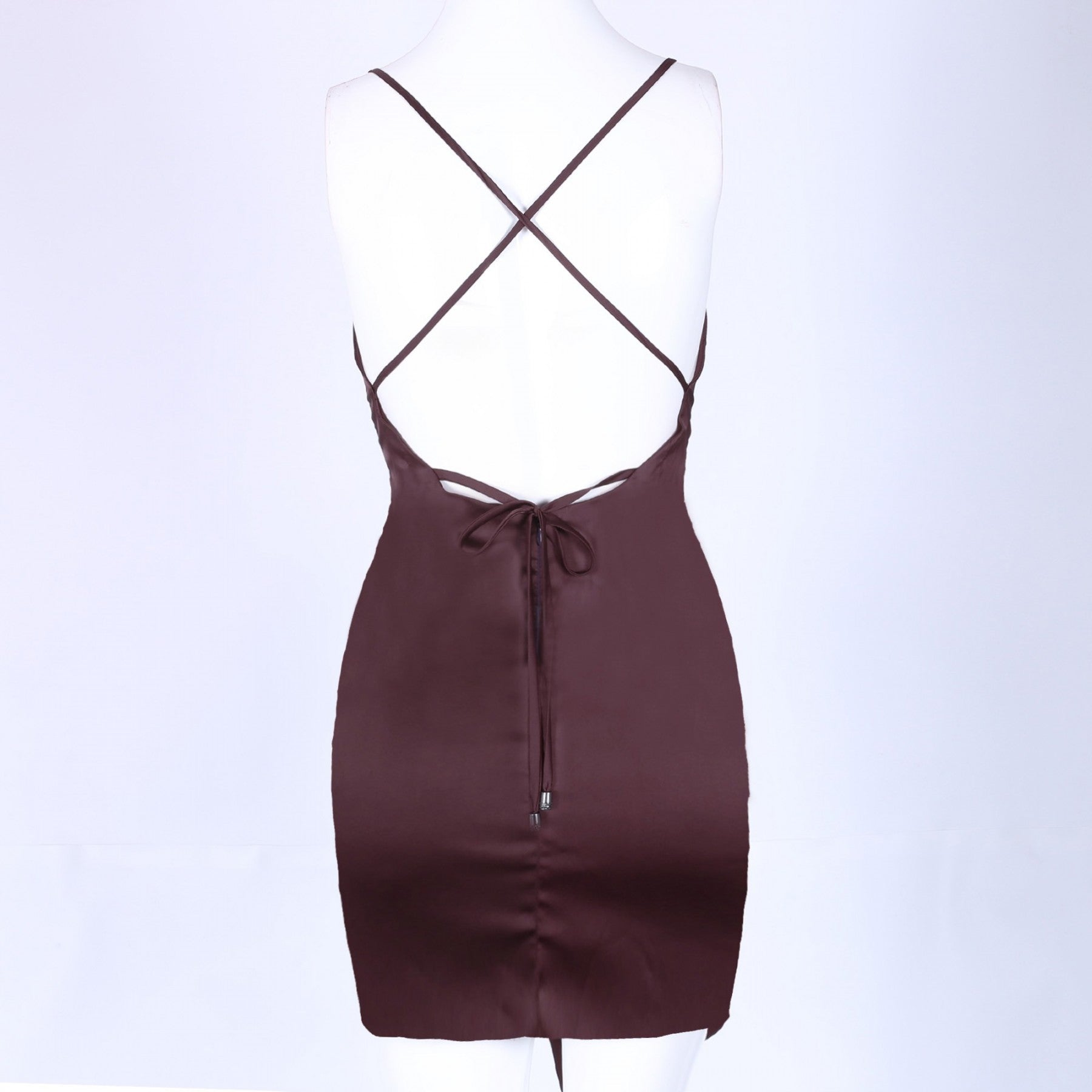 Strappy Sleeveless Backless Mini Bodycon Dress HI967