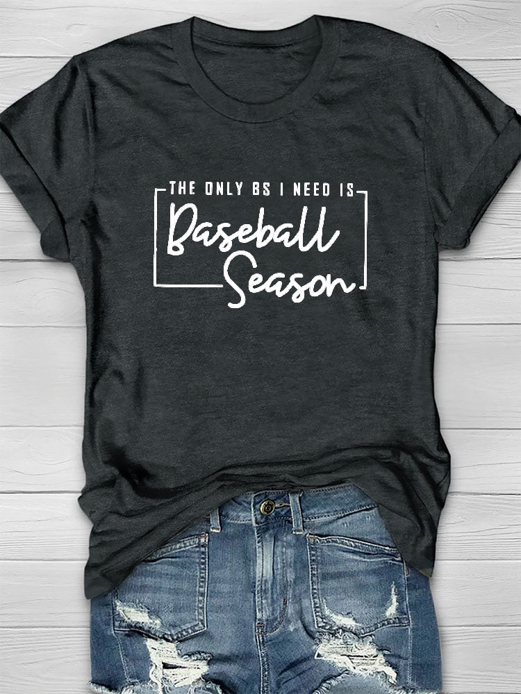 Baseball-Saison-T-Shirt 