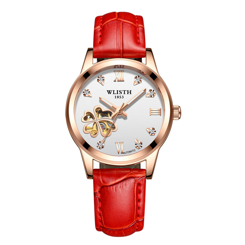Precioso reloj para niña con correa de piel Reloj para mujer 