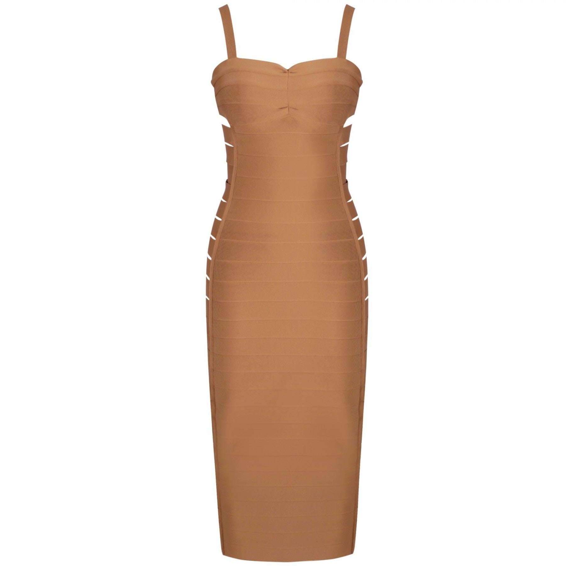 Strappy Sleeveless Cut Out Over Knee Bandage Dress PF19176