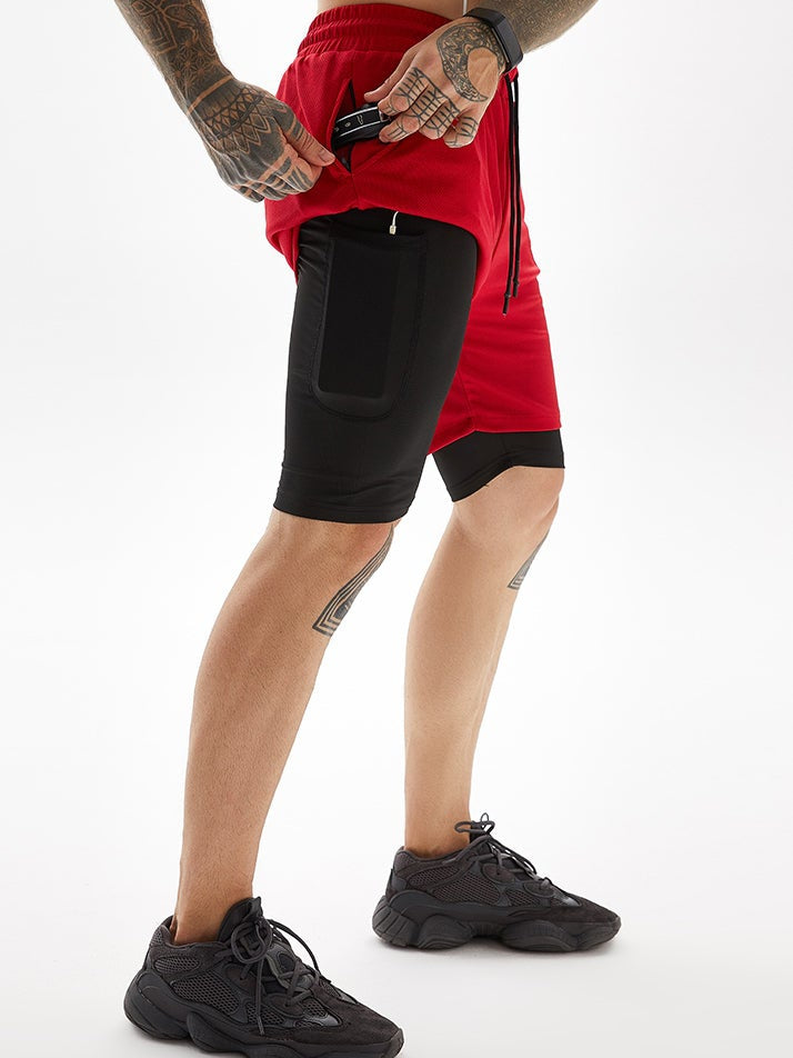 Pantalones cortos deportivos de fitness para hombre 